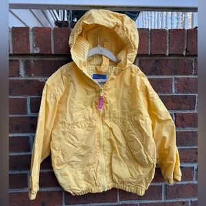 Vintage Carters Hooded Plaid Yellow Zip Up Jacket Size Medium 5/6 Kids girls